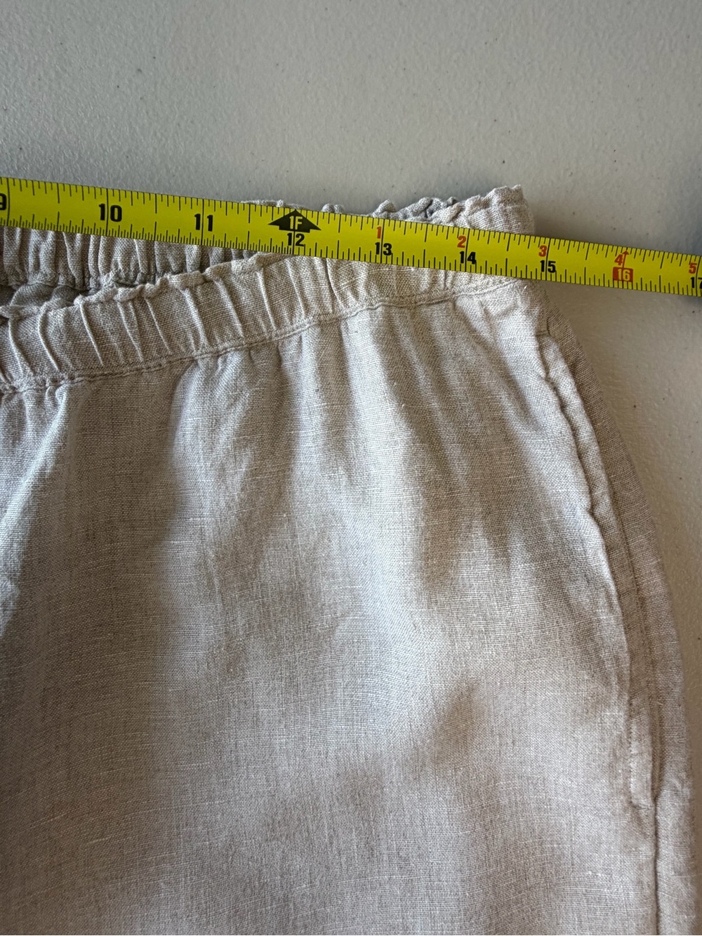J.Crew Soleil Pant in Linen Flax Size M Pull-On Wide Leg Pants - Picture 9 of 12